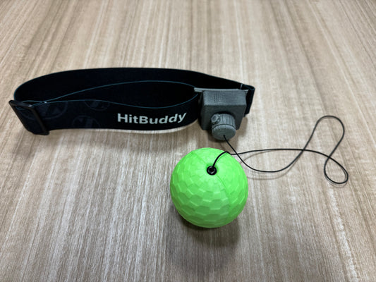 HitBuddy H1 boxing reflex balls with wearable headbands featuring built-in electronic hit-counting sensors